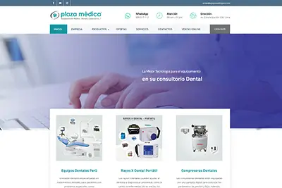 Sitio Web de Equipos dentales